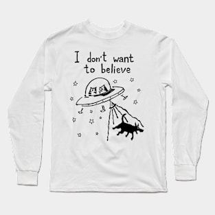 Alien cats and dogs Long Sleeve T-Shirt